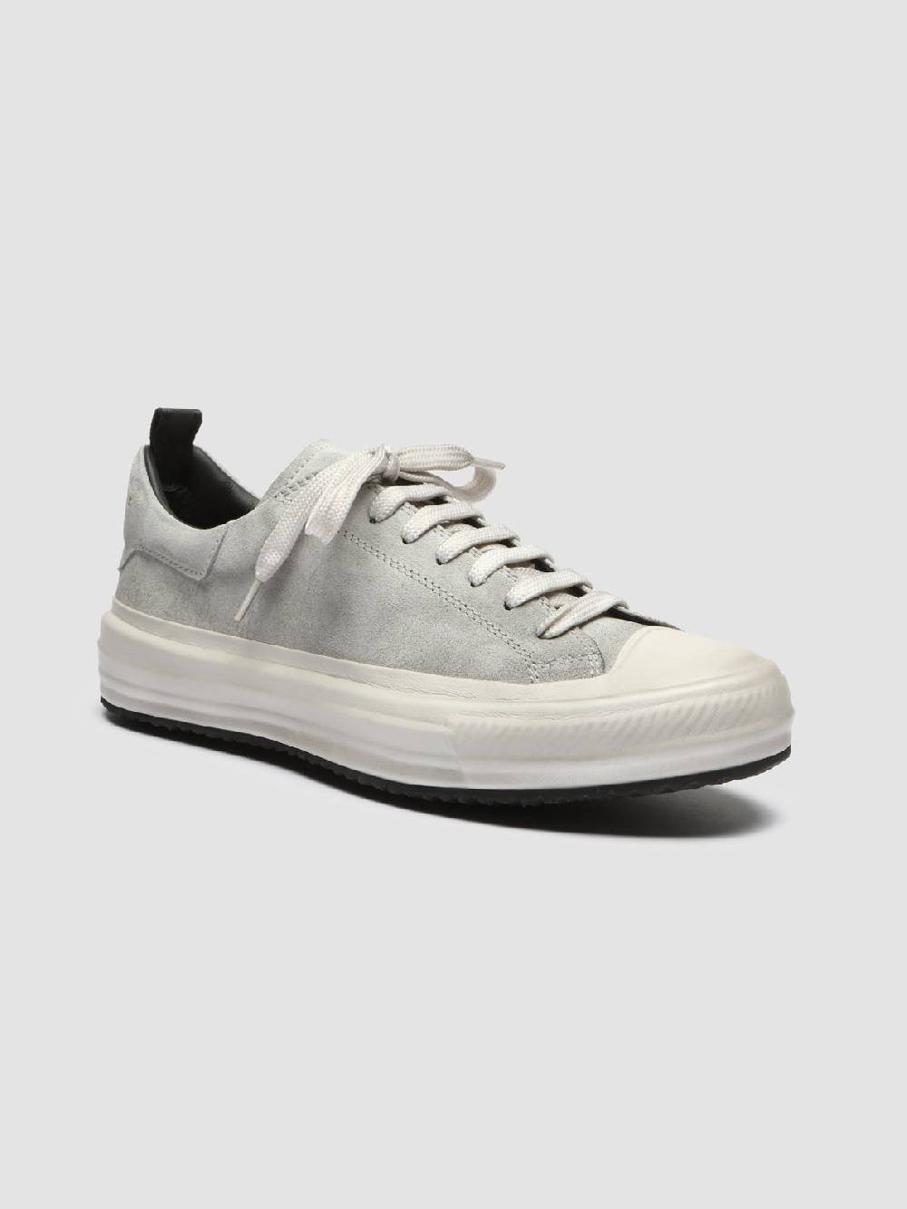 Officine Creative MES 105 Sneakers in Pelle Scamosciata Grigia In Vendita
