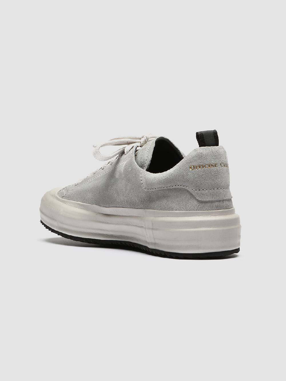 Officine Creative MES 105 Sneakers in Pelle Scamosciata Grigia In Vendita