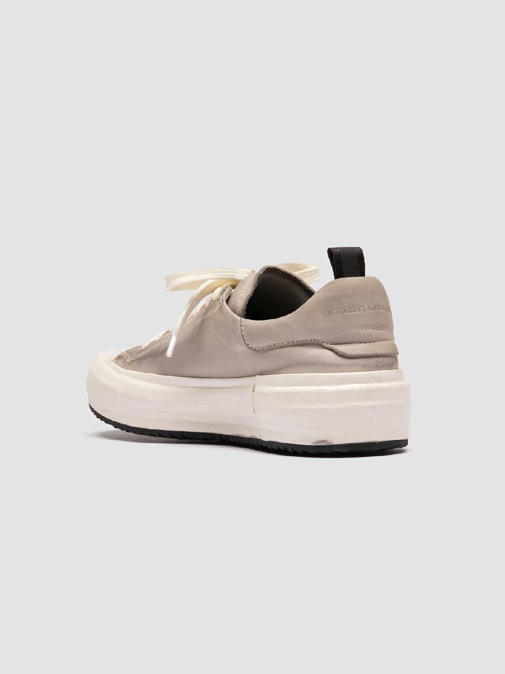 Officine Creative MES DD 101 Sneaker Basse in Pelle Grigia Offerte
