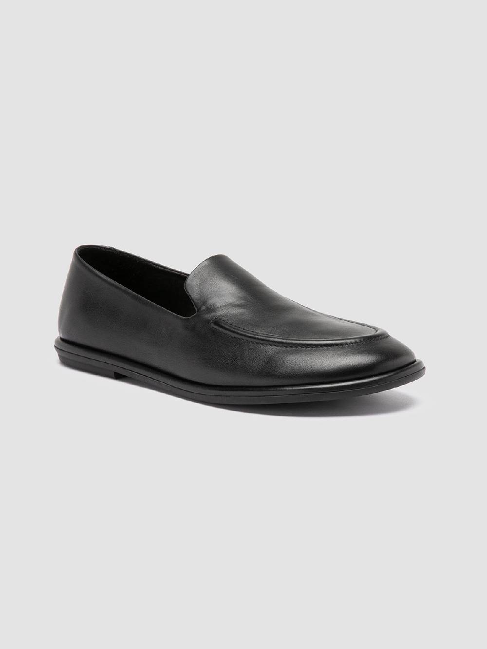 Officine Creative MIENNE 101 Mocassini in Pelle Nera Vendita Calda