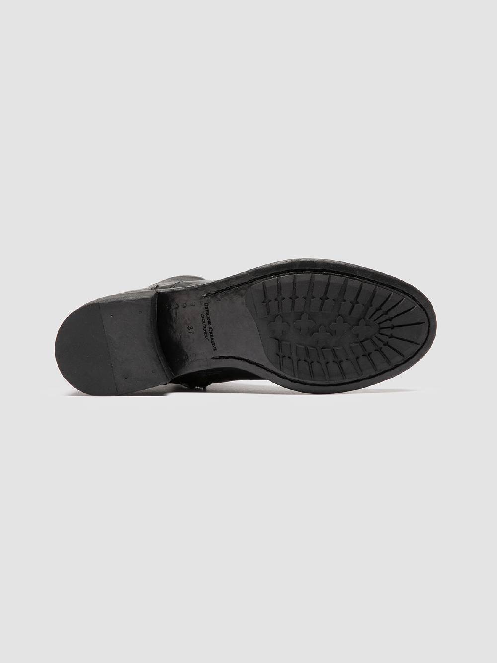 Officine Creative LIS 006 Stivali con Zip in Pelle Nera Negozio