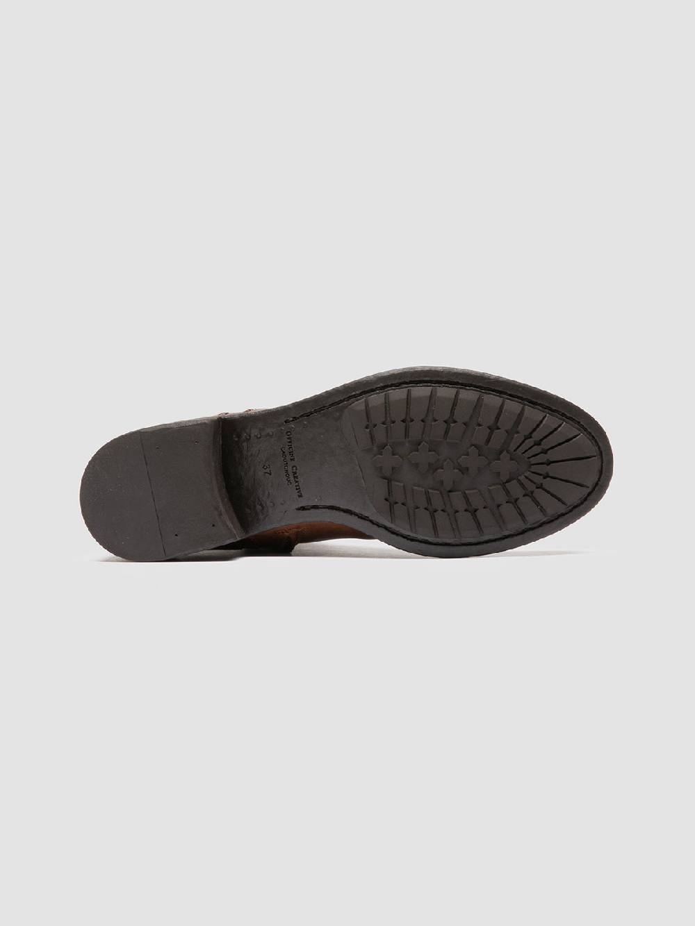 Officine Creative LIS 006 Stivali con Zip in Pelle Marrone In Saldo