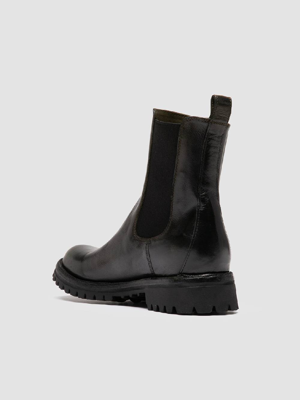 Officine Creative LORAINE 004 Stivaletti Chelsea in Pelle Nera Nuova