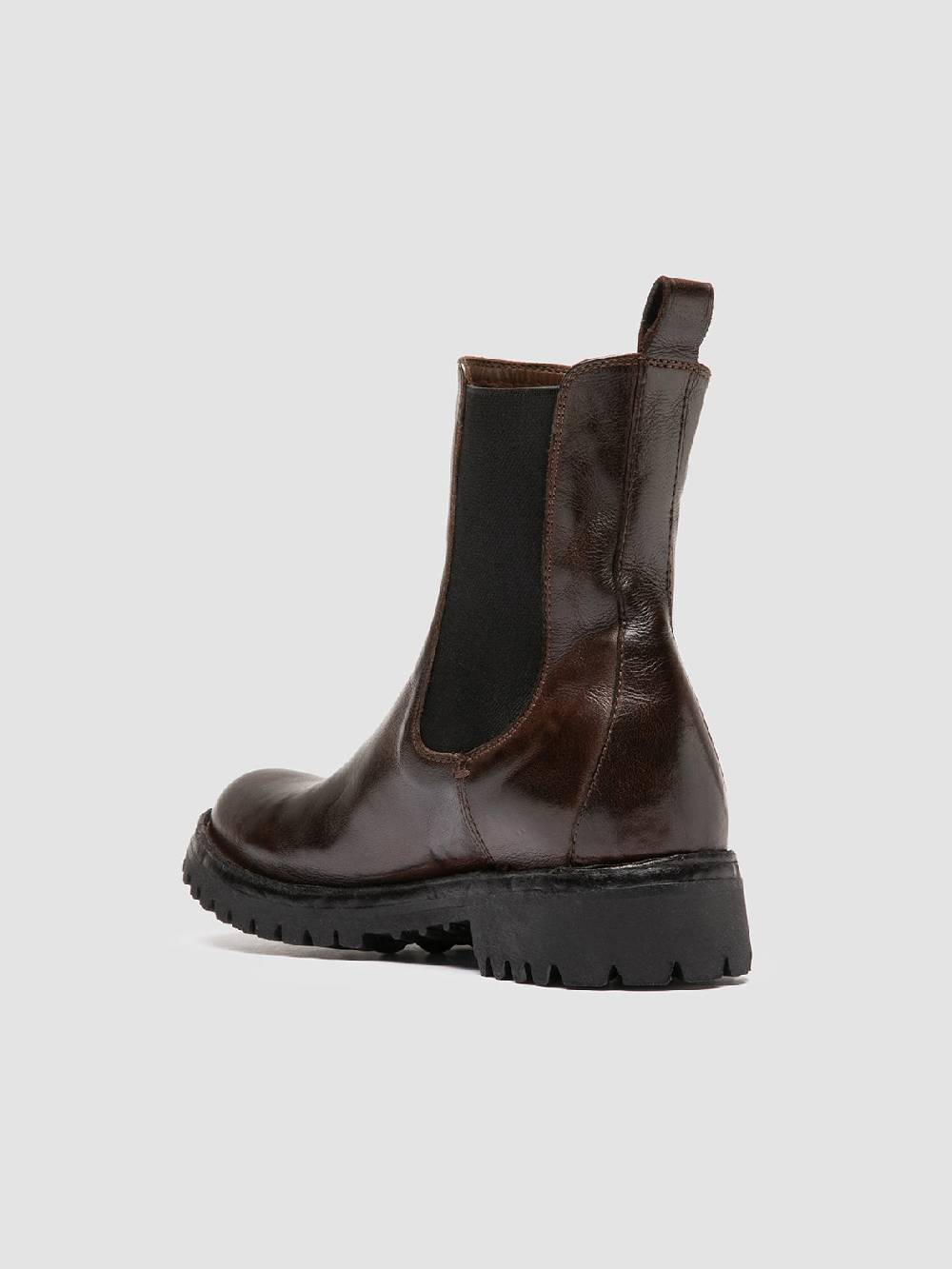 Officine Creative LORAINE 004 Stivaletti Chelsea in Pelle Marrone Moda