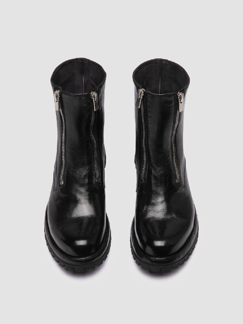Officine Creative LORAINE 026 Stivali con Zip in Pelle Nera 2025