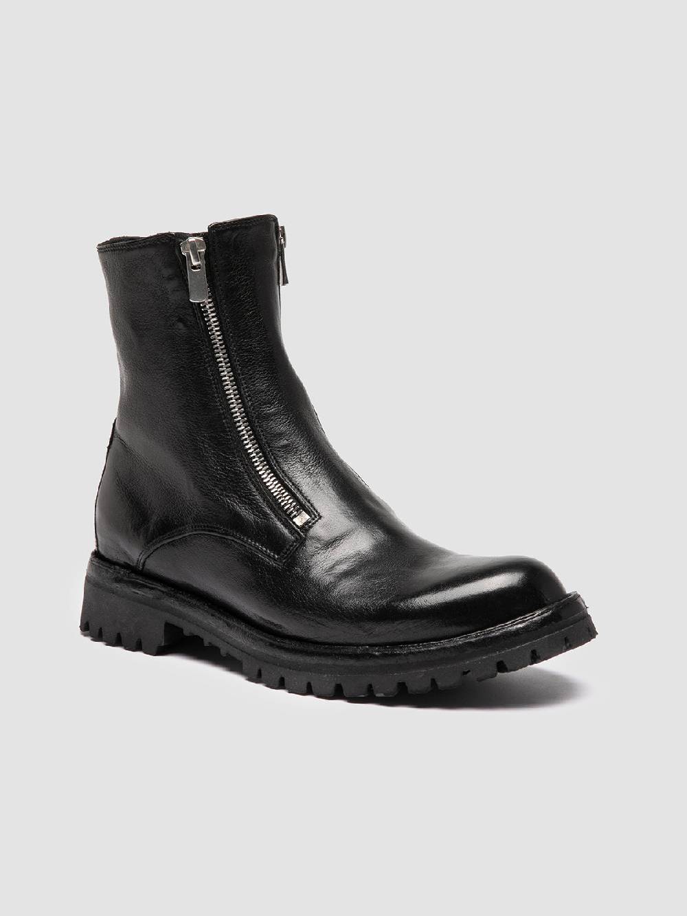 Officine Creative LORAINE 026 Stivali con Zip in Pelle Nera 2025