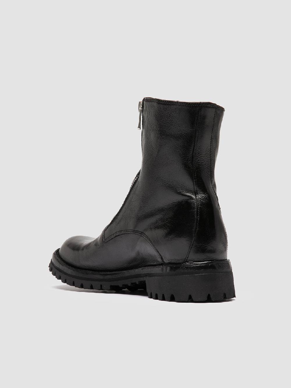 Officine Creative LORAINE 026 Stivali con Zip in Pelle Nera 2025