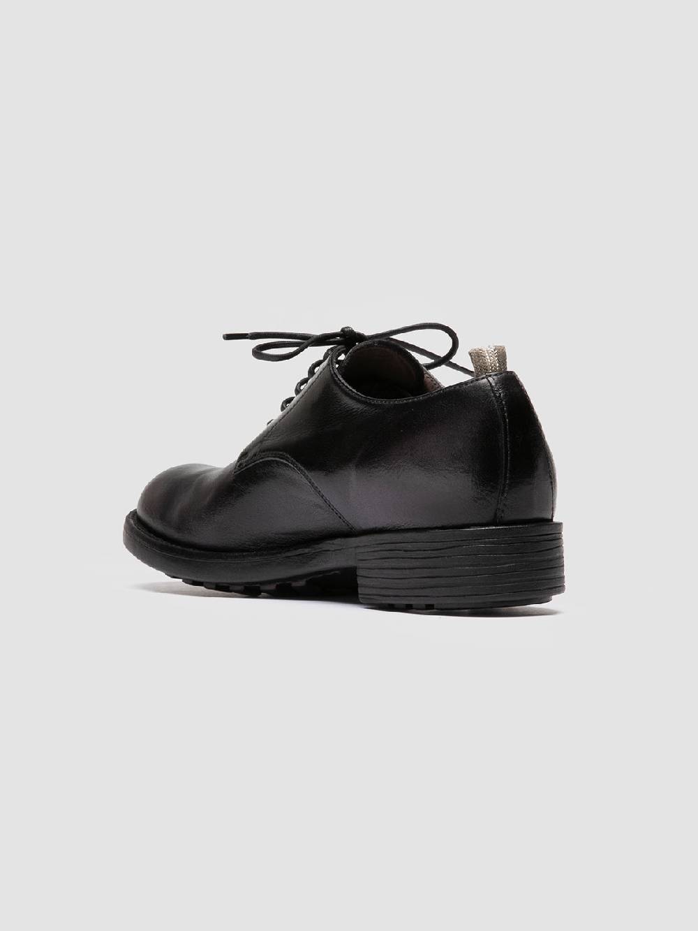 Officine Creative SERGEANT 101 Derby in Pelle Nera Nuovo