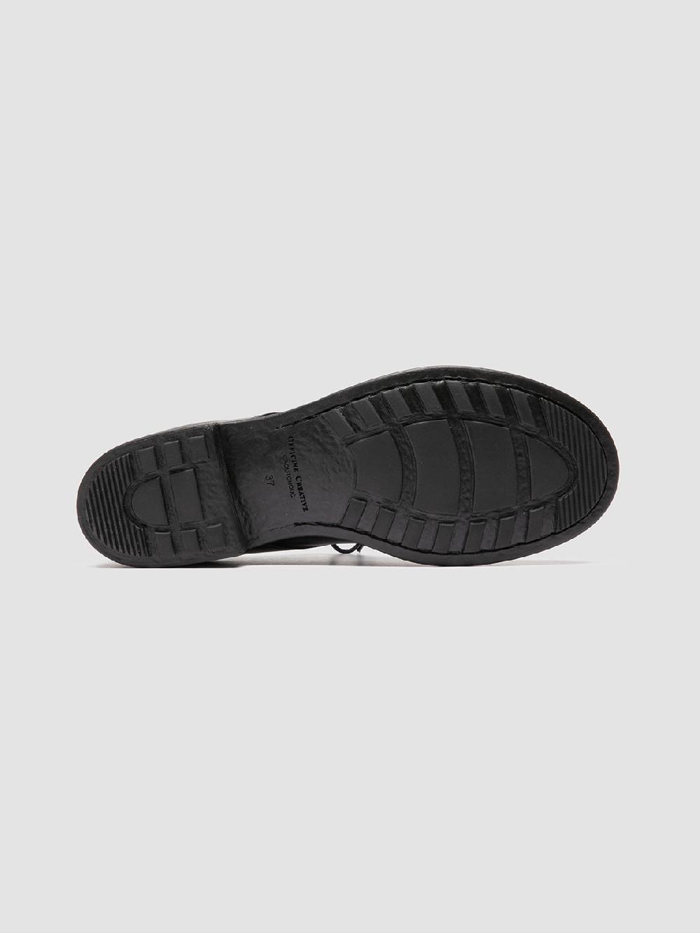 Officine Creative SERGEANT 101 Derby in Pelle Nera Nuovo