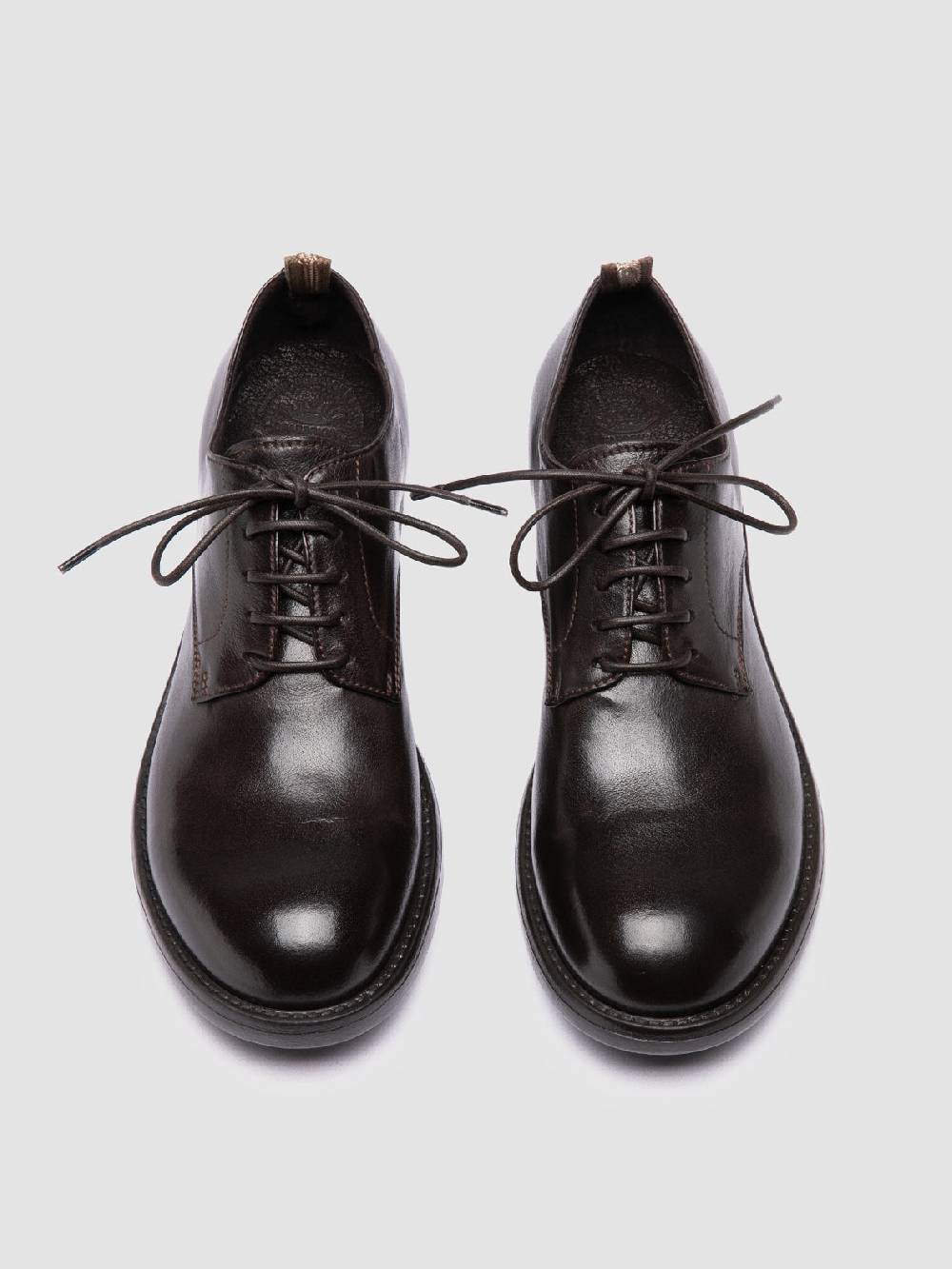 Officine Creative SERGEANT 101 Derby in Pelle Bordeaux Qualità