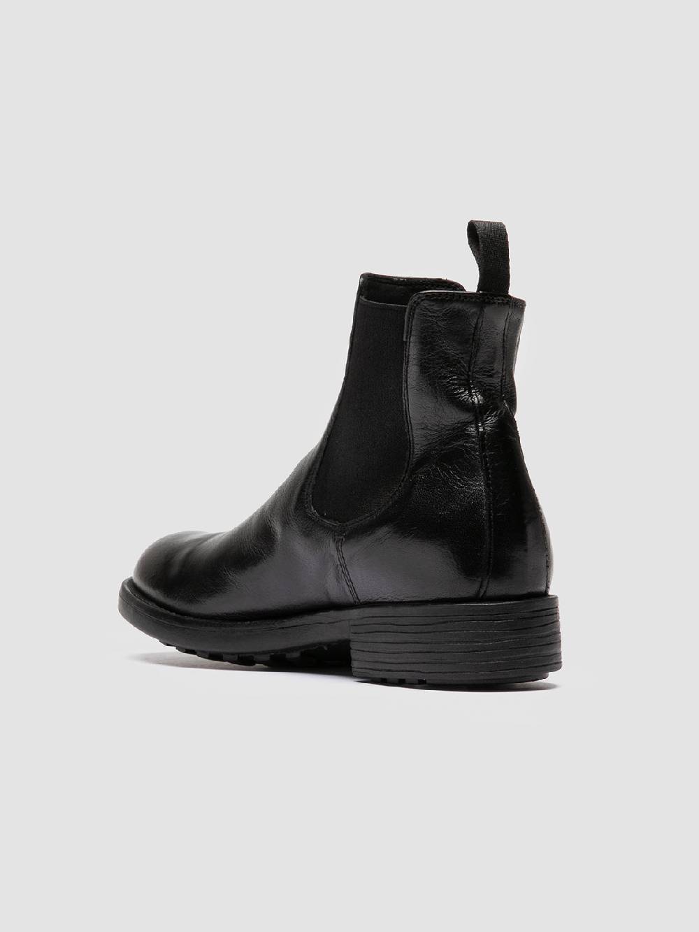 Officine Creative SERGEANT 102 Stivaletti Chelsea in Pelle Nera Vendita