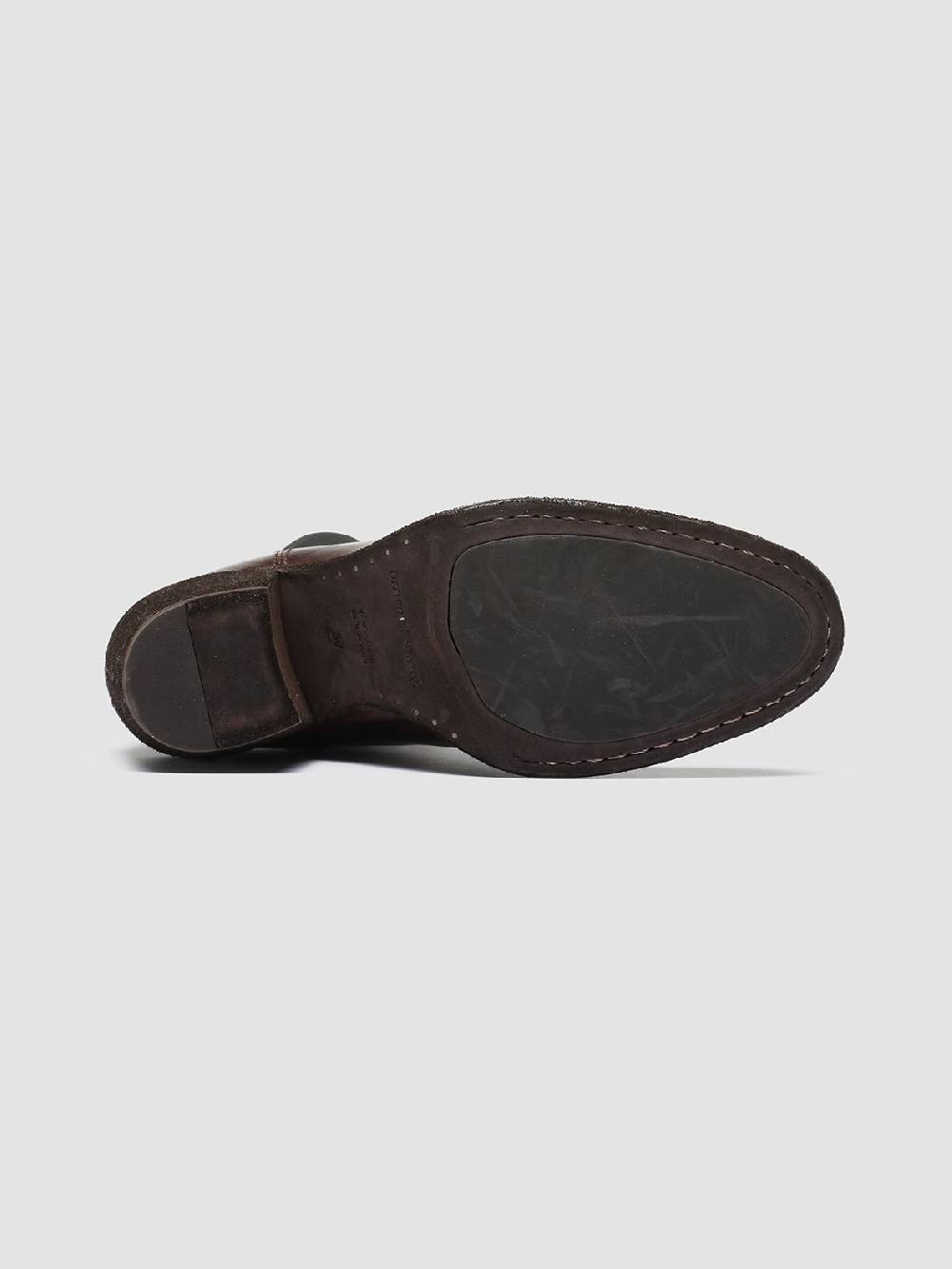 Officine Creative SYDNE 001 Stivali Chelsea in Pelle Marrone Pezzi Unici