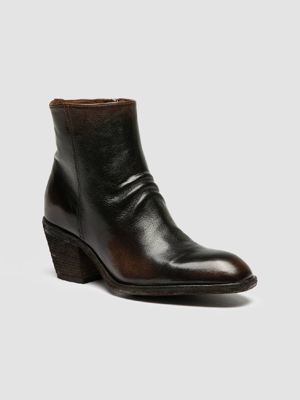 Officine Creative SYDNE 008 Brown Leather Boots Qualità Garantita