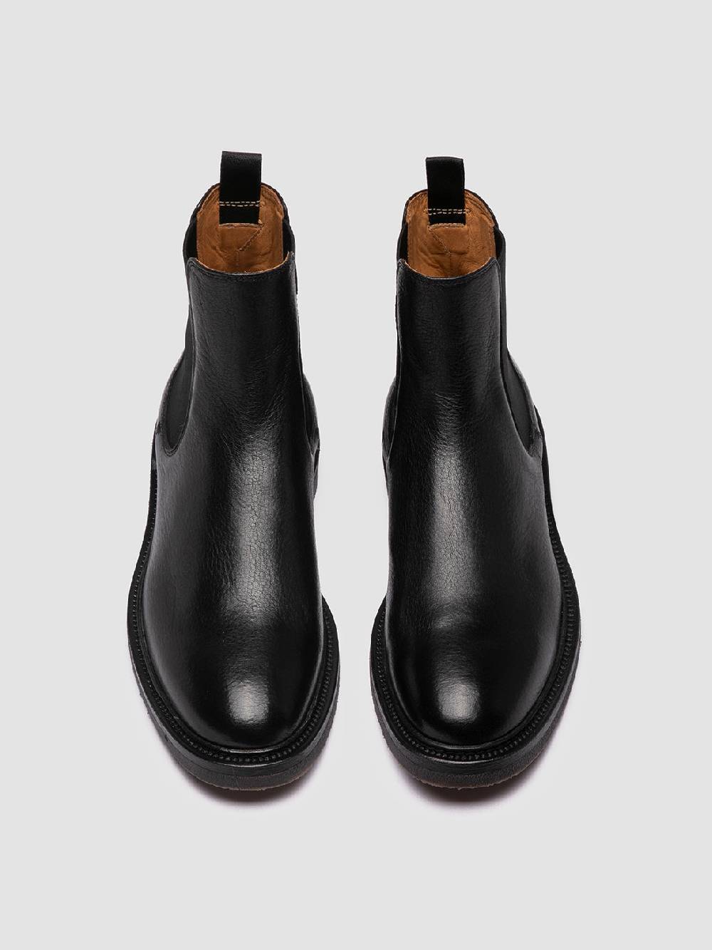 Officine Creative HOPKINS FLEXI 204 Stivaletti Chelsea in Pelle Nera Trasporto libero internazionale