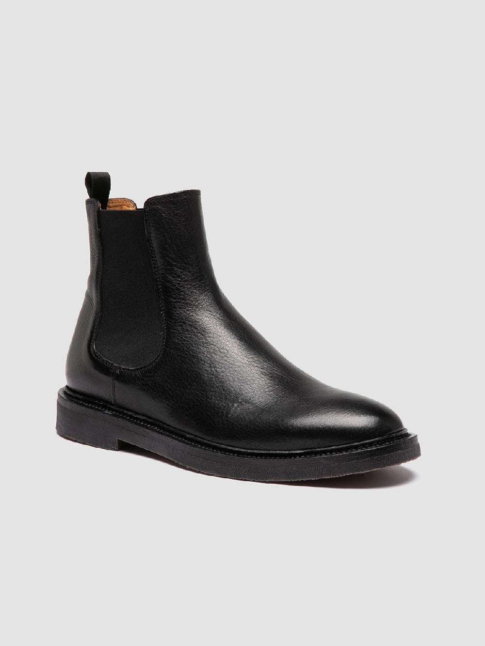 Officine Creative HOPKINS FLEXI 204 Stivaletti Chelsea in Pelle Nera Trasporto libero internazionale