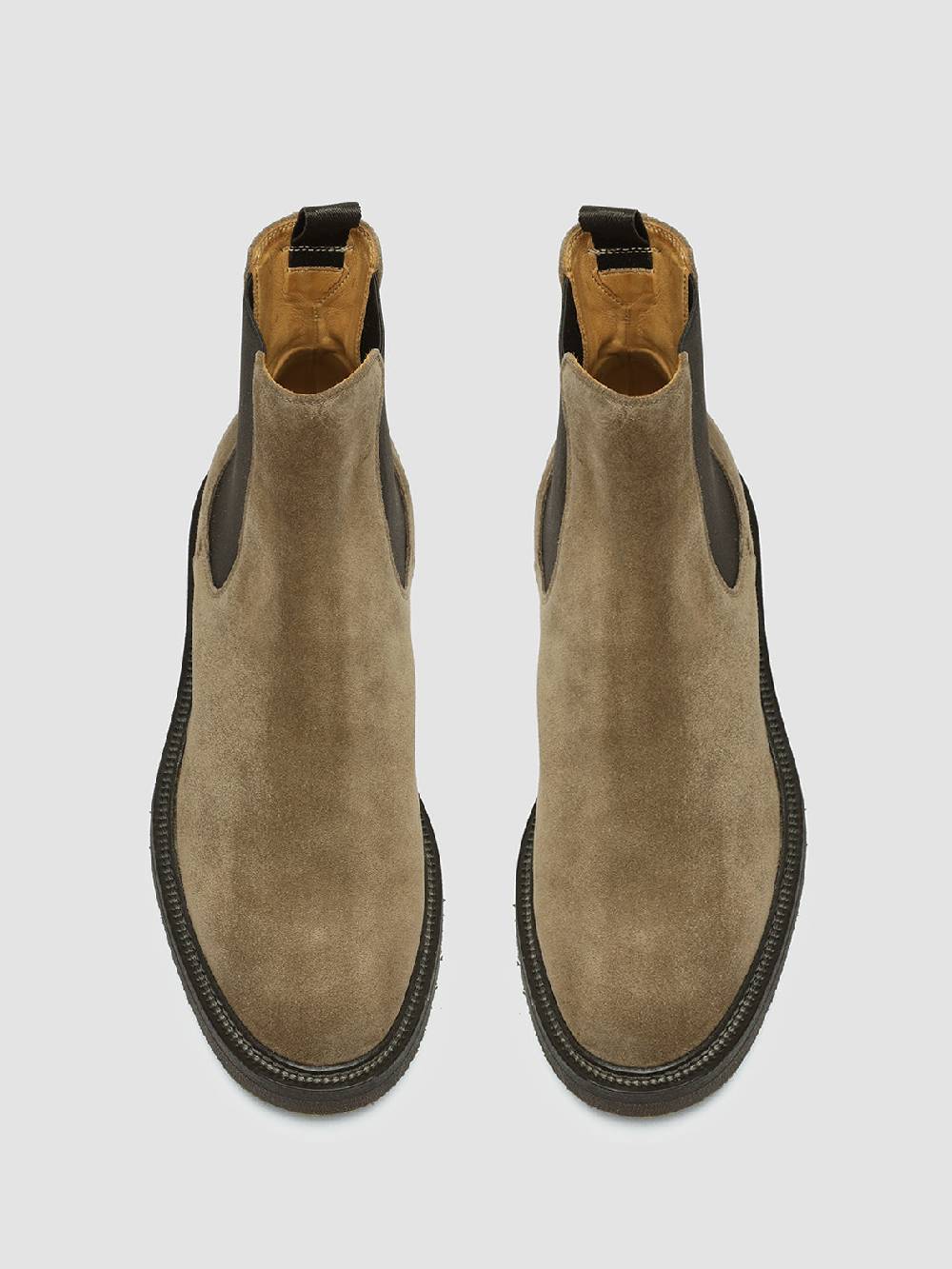 Officine Creative HOPKINS FLEXI 204 Stivali Pull On in Camoscio Tortora Acquista Ora