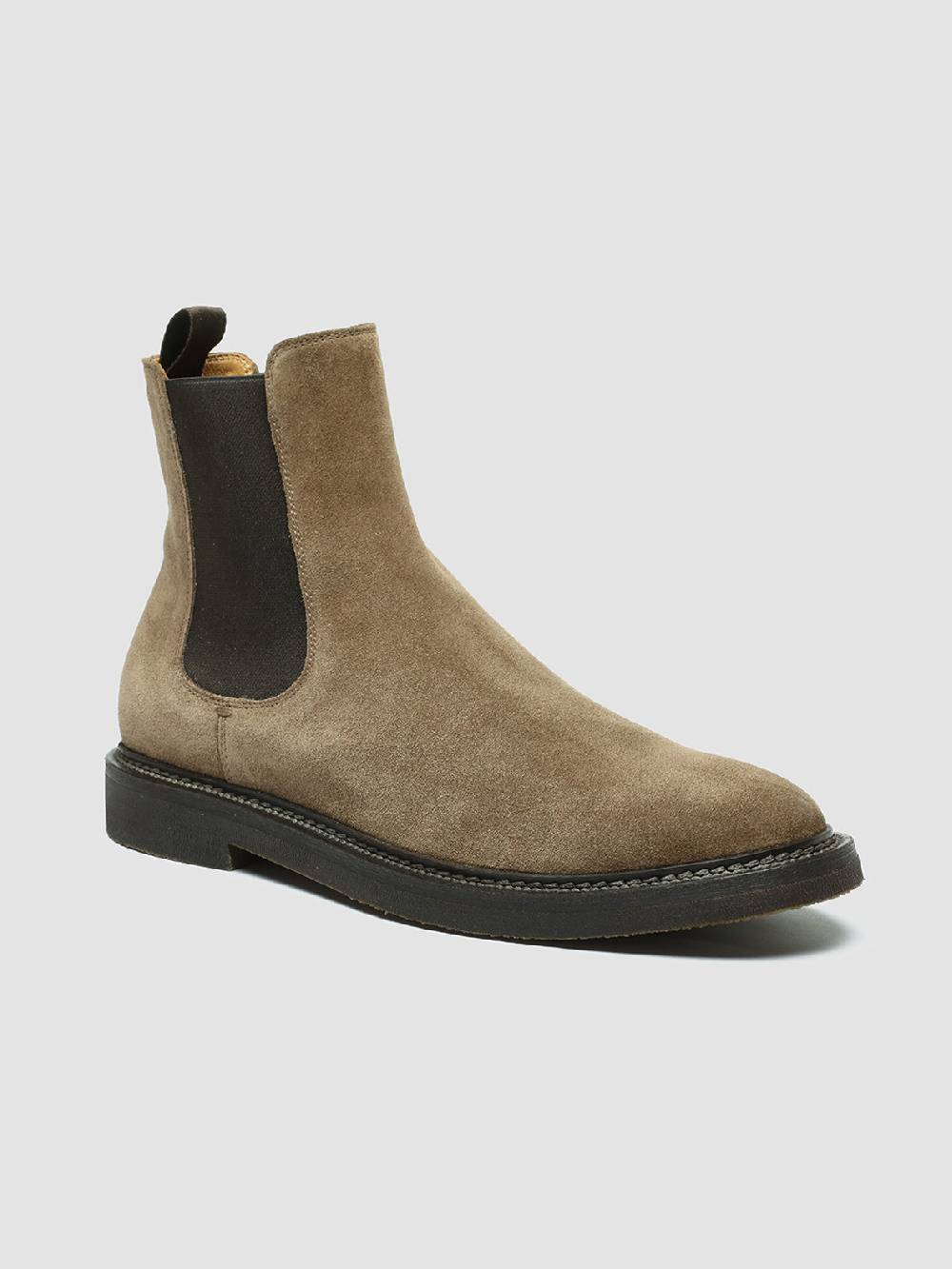 Officine Creative HOPKINS FLEXI 204 Stivali Pull On in Camoscio Tortora Acquista Ora