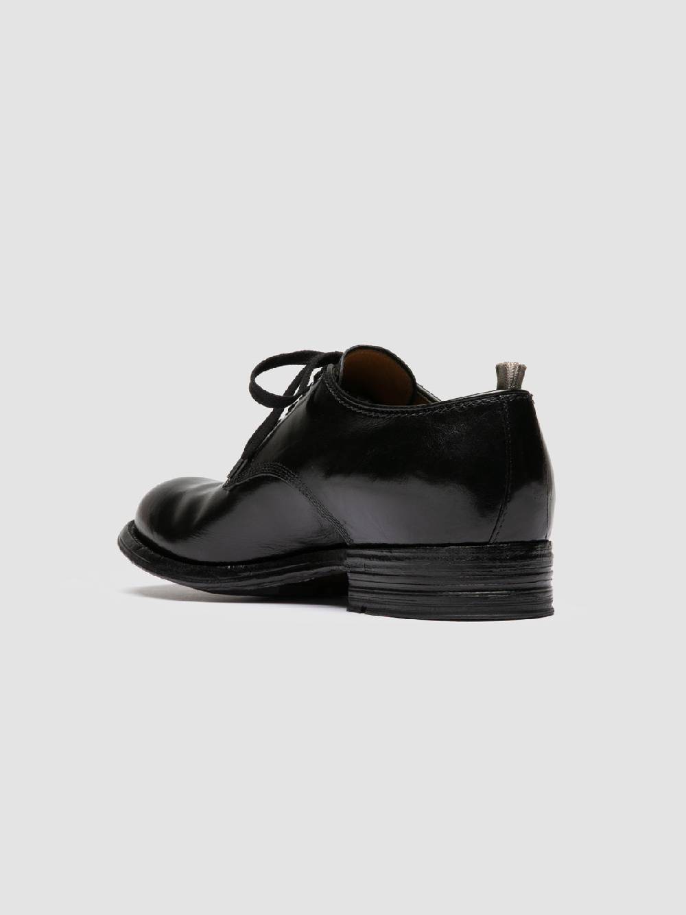 Officine Creative ADMIRAL 001 Derby in Pelle Nera Consegna Veloce