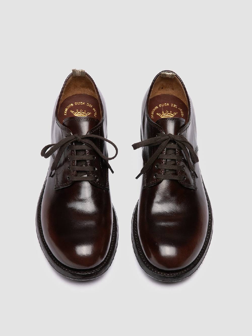 Officine Creative ADMIRAL 001 Derby in Pelle Marrone Promozione Limitata