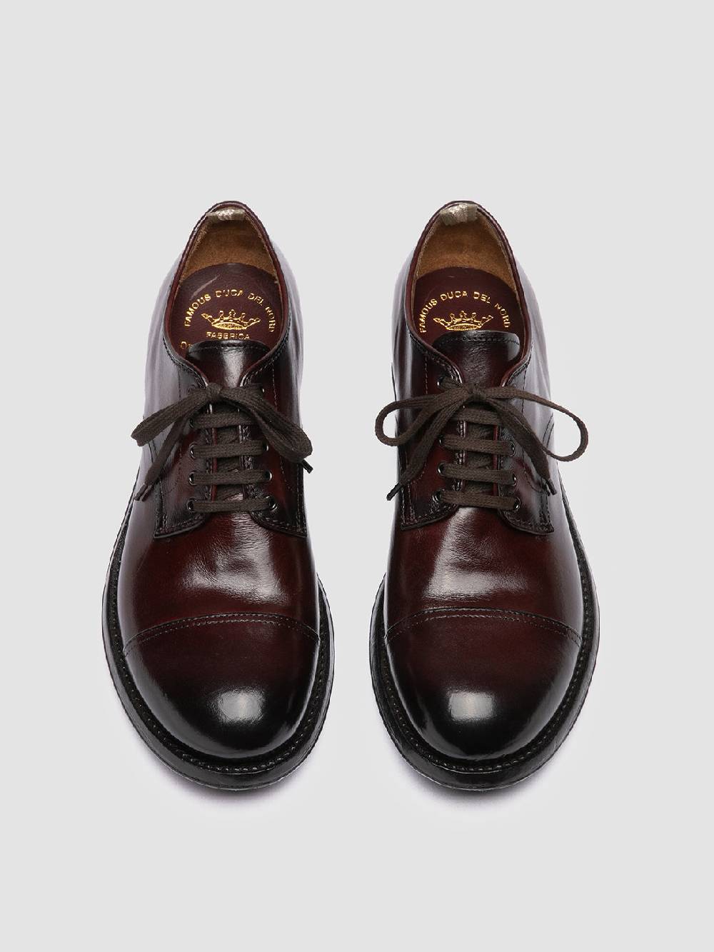 Officine Creative ADMIRAL 002 Derby in Pelle Bordeaux Fino Al -60%