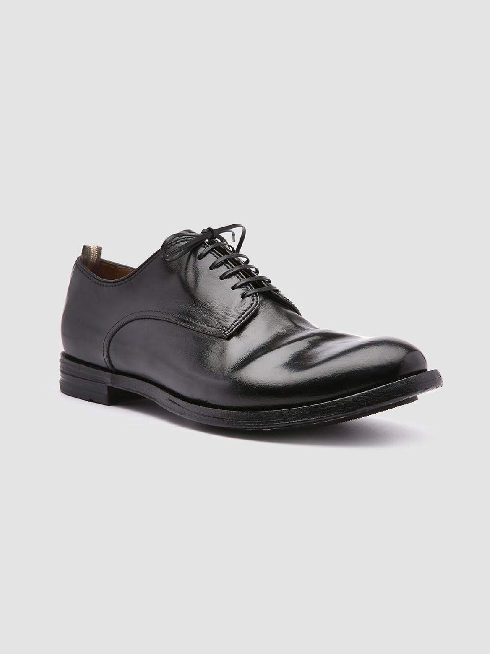 Officine Creative ANATOMIA 012 Derby in Pelle Nera Prezzo Ridotto