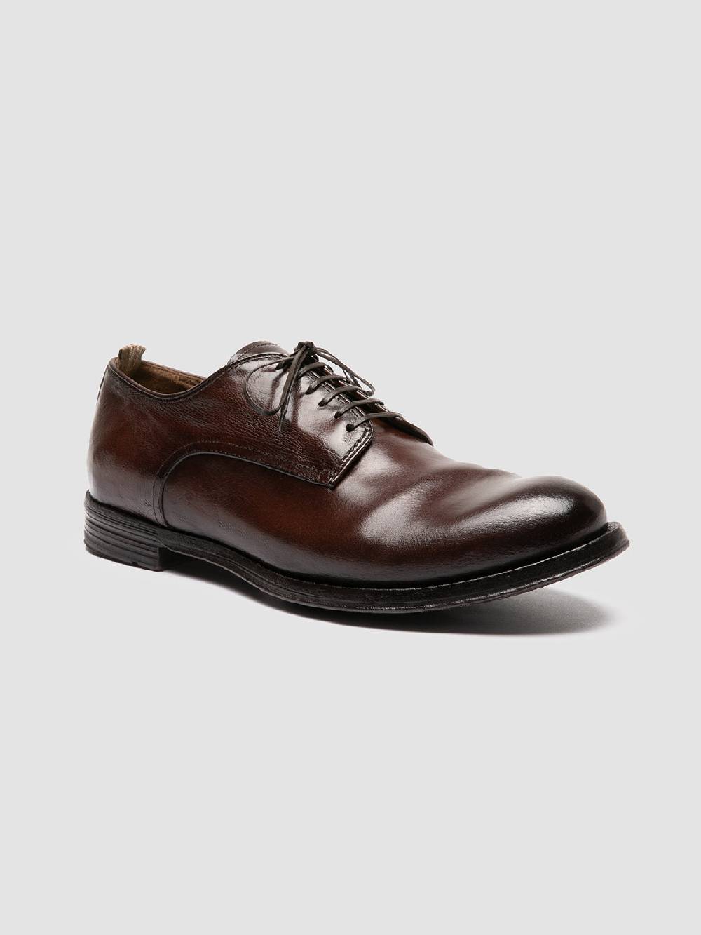 Officine Creative ANATOMIA 012 Derby in Pelle Marrone Sottocosto