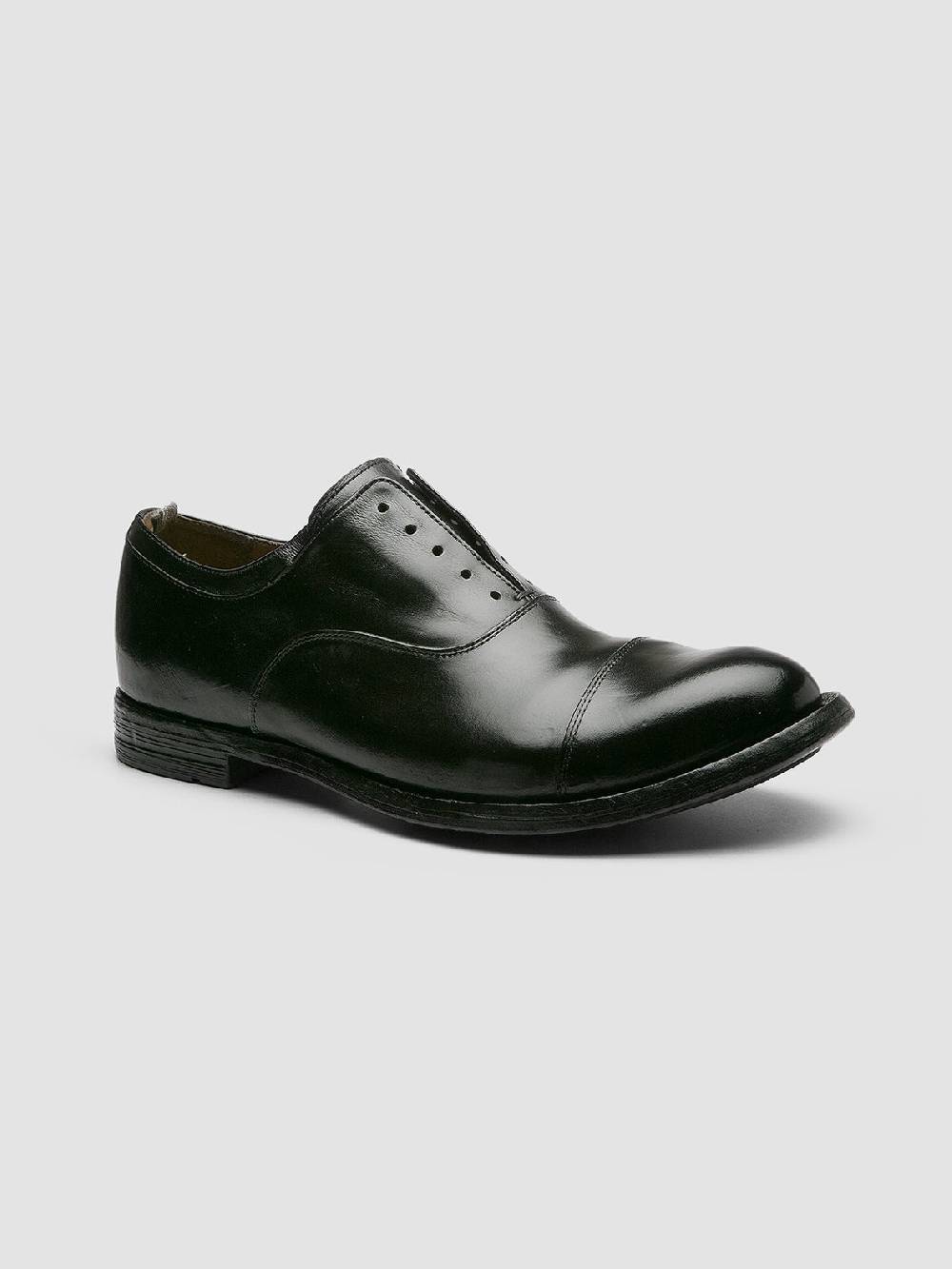 Officine Creative ANATOMIA 015 Black Leather Oxford Shoes Offerta