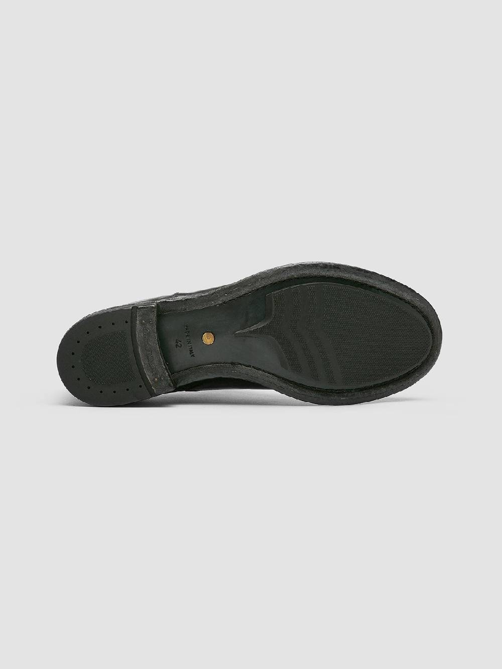 Officine Creative ANATOMIA 015 Black Leather Oxford Shoes Offerta
