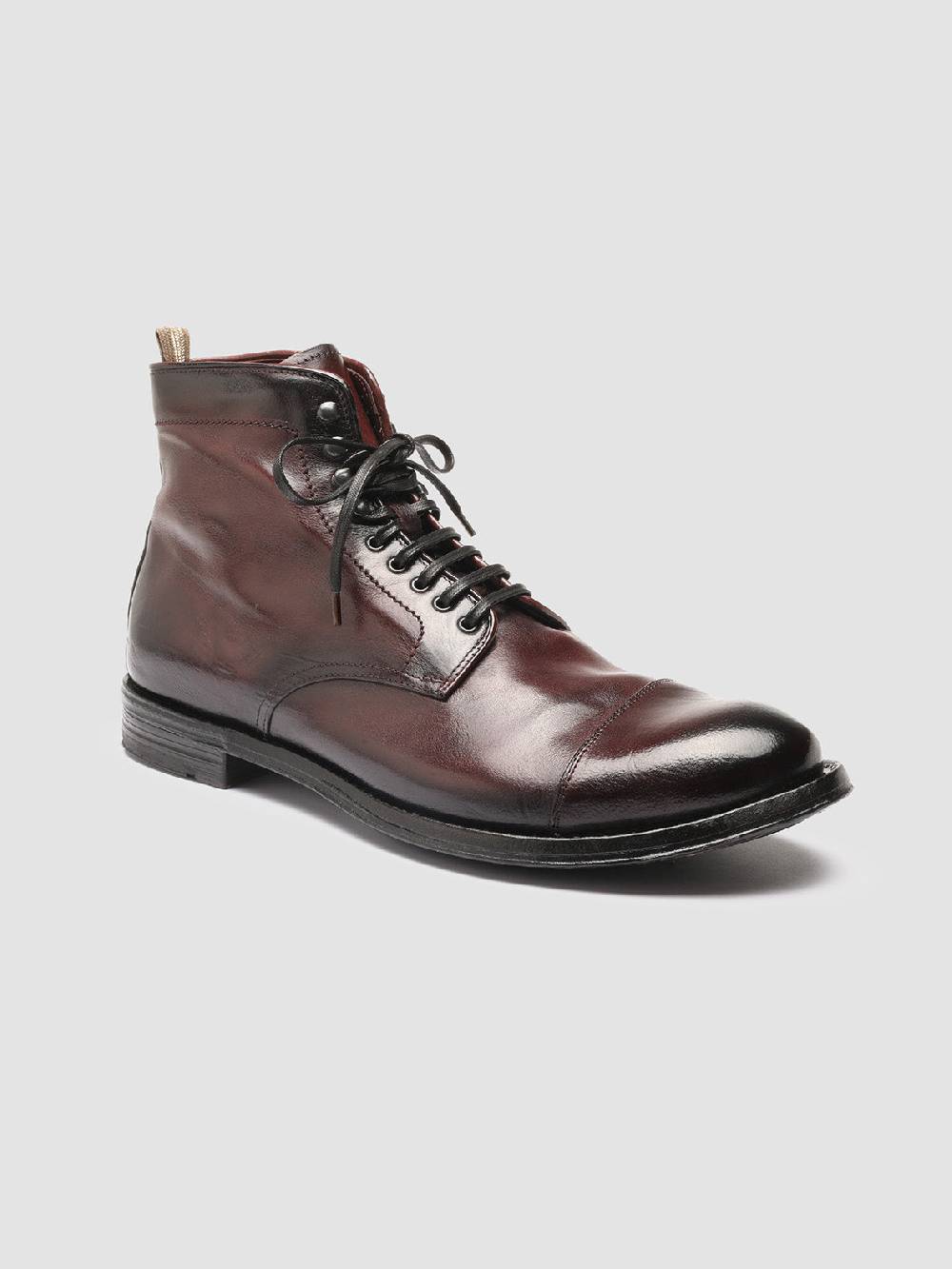 Officine Creative ANATOMIA 016 Stivaletti in Pelle Bordeaux Saldi