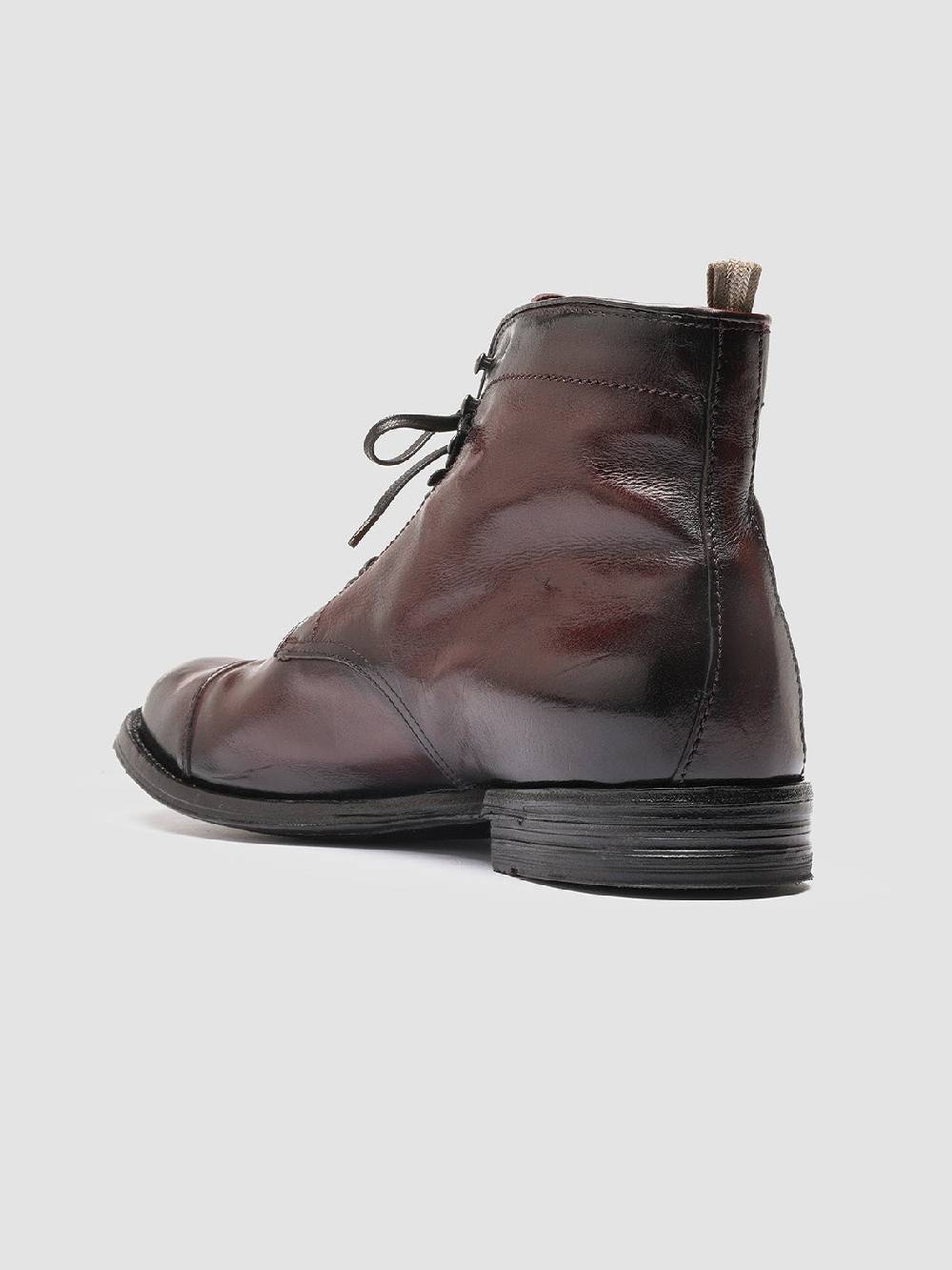 Officine Creative ANATOMIA 016 Stivaletti in Pelle Bordeaux Saldi