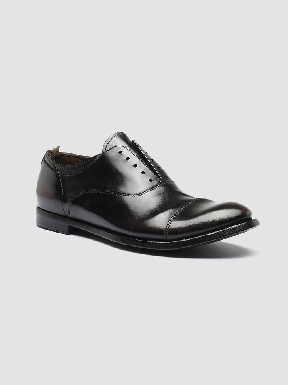 Officine Creative ANATOMIA 08 Oxford in Pelle Marrone Vendita Calda