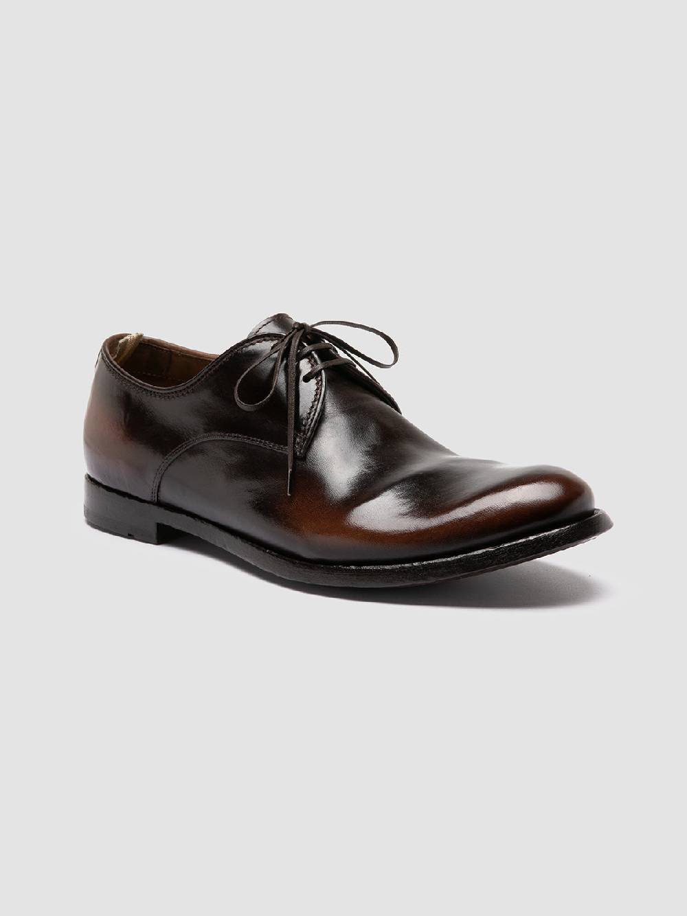 Officine Creative ANATOMIA 87 Scarpe Derby in Pelle Marrone Fino Al -60%