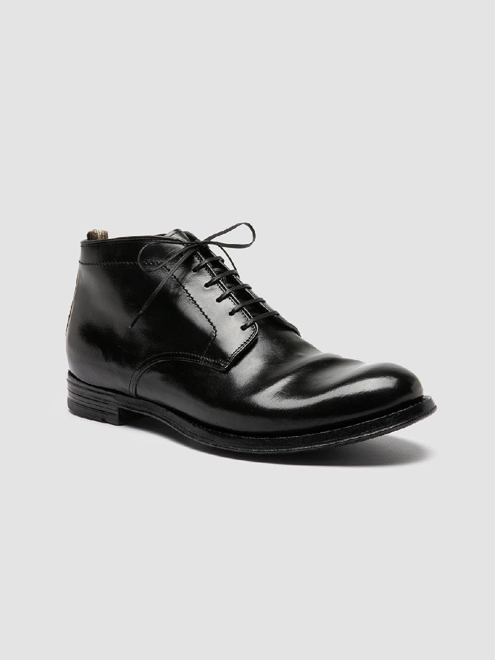 Officine Creative ANATOMIA 88 Stivali Chukka in Pelle Nera Negozio