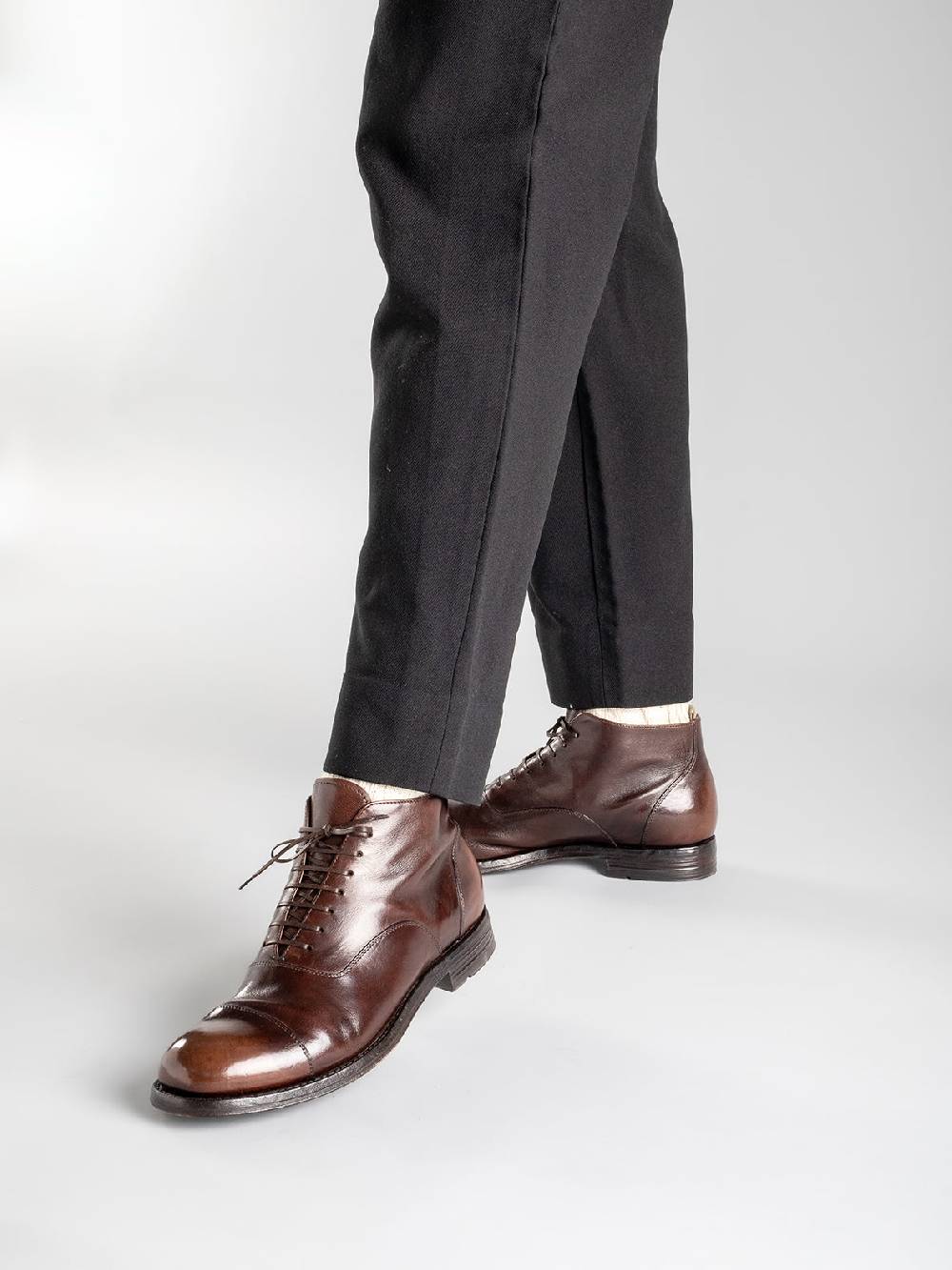 Officine Creative BALANCE 009 Stivaletti in Pelle Nera Italia