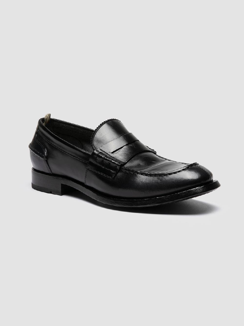 Officine Creative BALANCE 017 Mocassini Penny in Pelle Blu In Linea