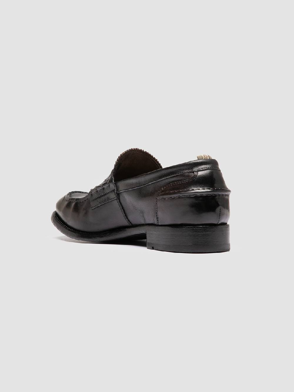 Officine Creative BALANCE 017 Brown Penny Leather Loafers Nuovo