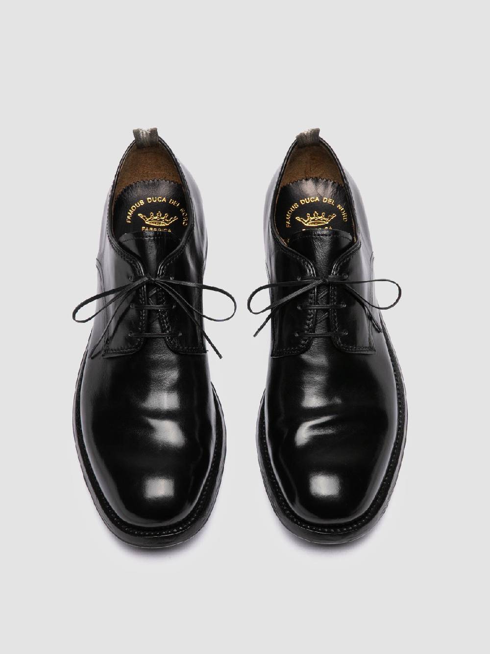 Officine Creative BALANCE 019 Derby in Pelle Nera Qualità