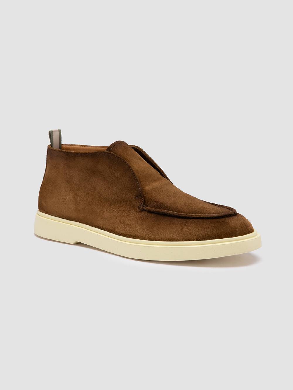 Officine Creative BONES 003 Stivaletti Chukka in Pelle Scamosciata Marrone Qualità Garantita