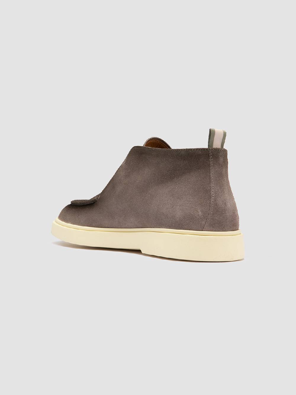 Officine Creative BONES 003 Stivaletti Chukka in Pelle Scamosciata Tortora Negozi Online
