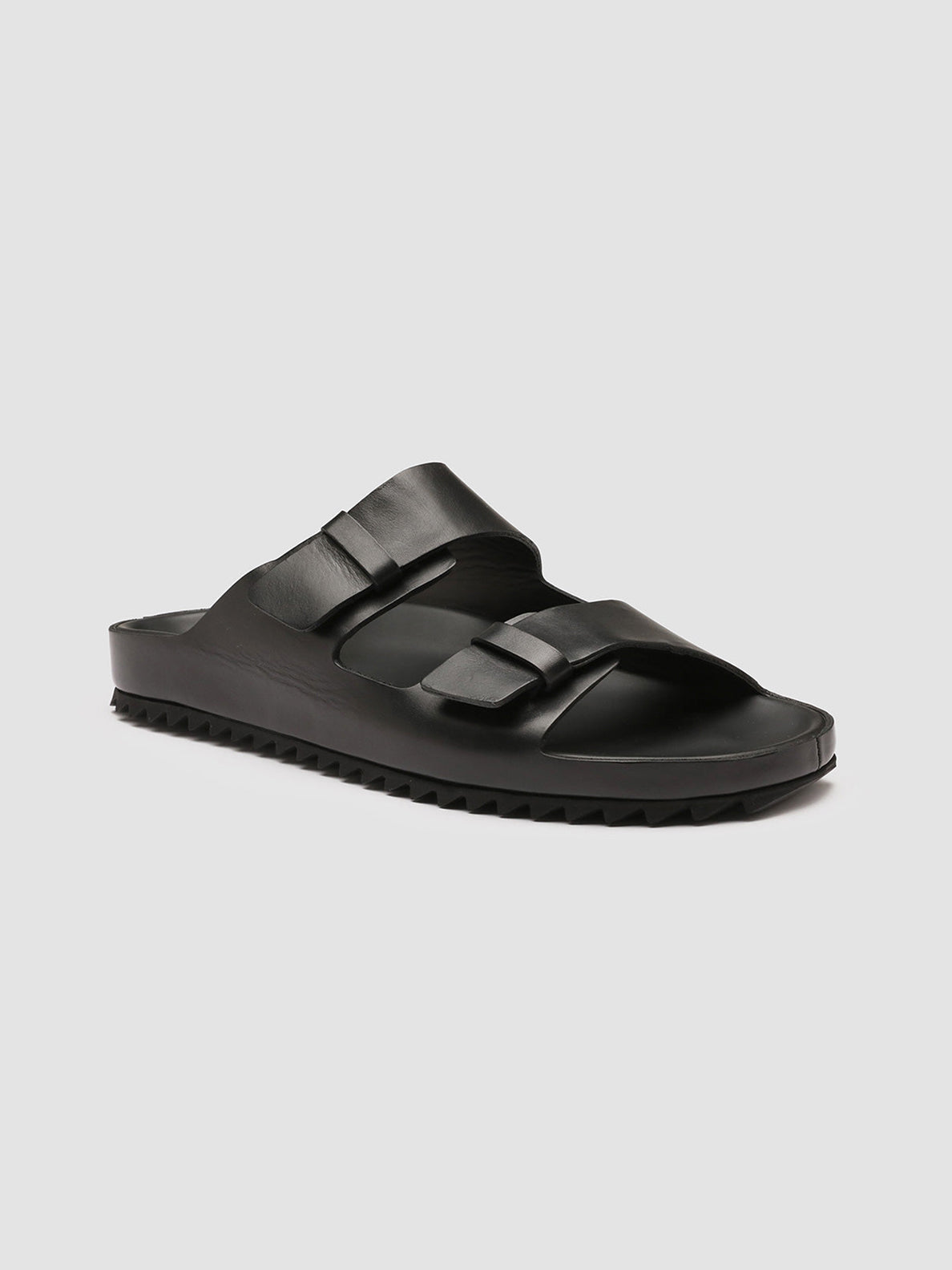 Officine Creative AGORA' 002 Sandali in Pelle Nera Sconto