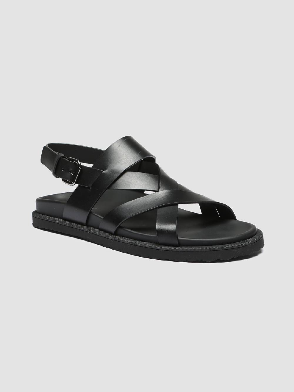 Officine Creative CHARRAT 002 Sandali in Pelle Nera Online