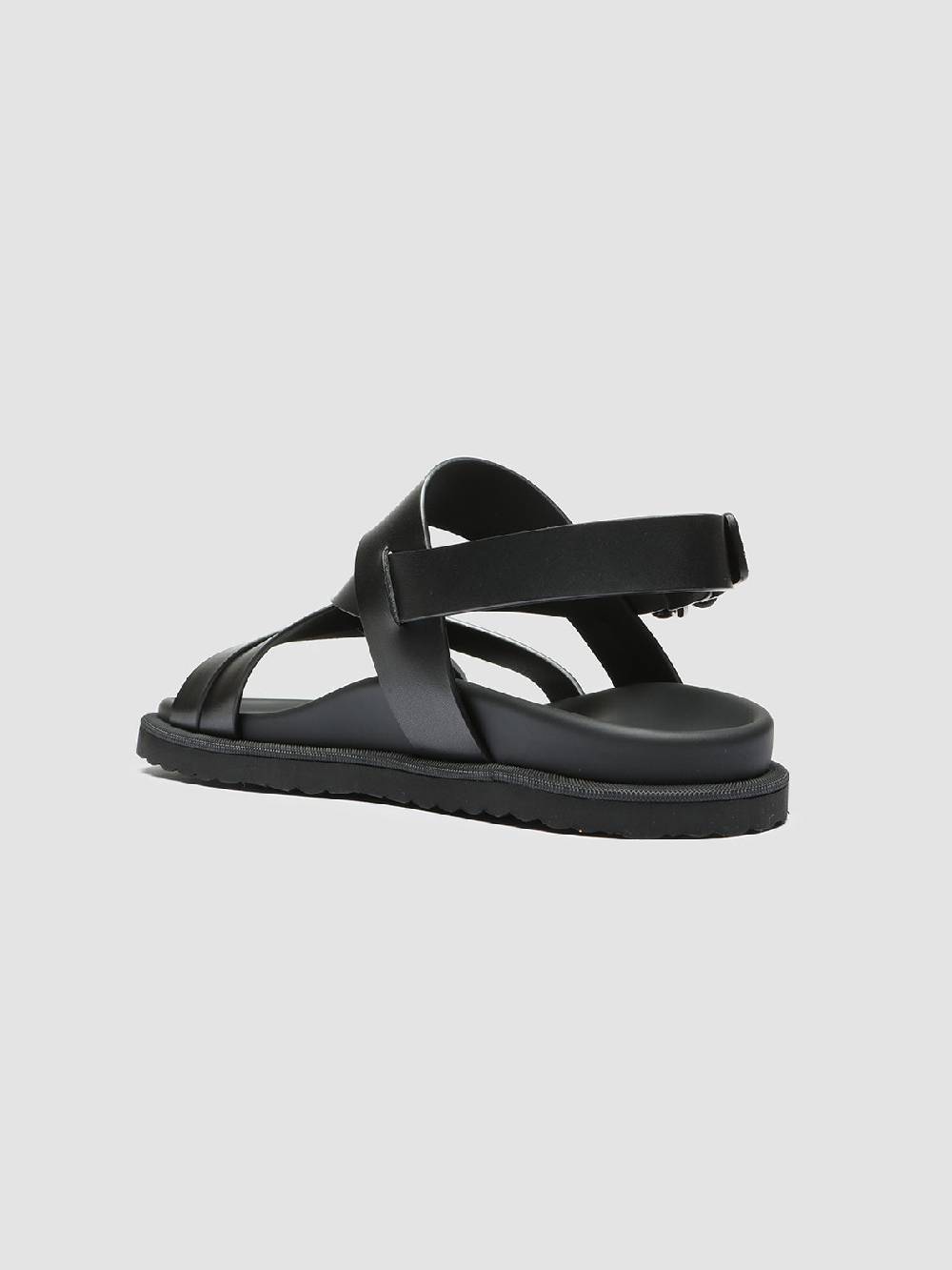 Officine Creative CHARRAT 002 Sandali in Pelle Nera Online