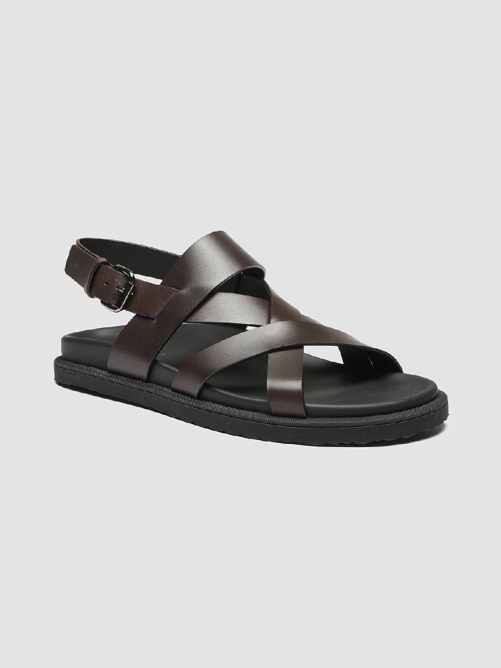 Officine Creative CHARRAT 002 Sandali in Pelle Marrone Outlet