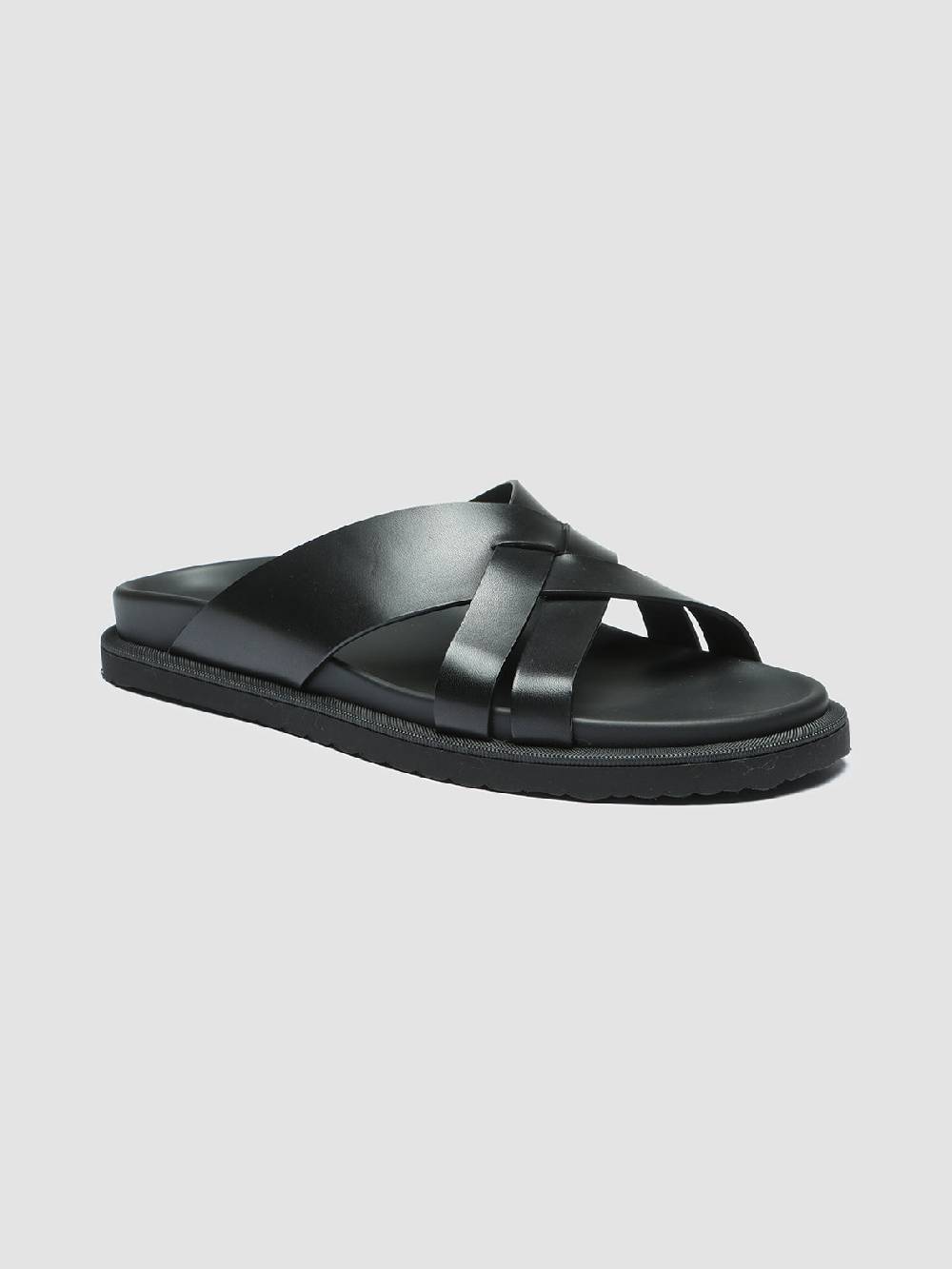 Officine Creative CHARRAT 003 Sandali in Pelle Nera In Vendita