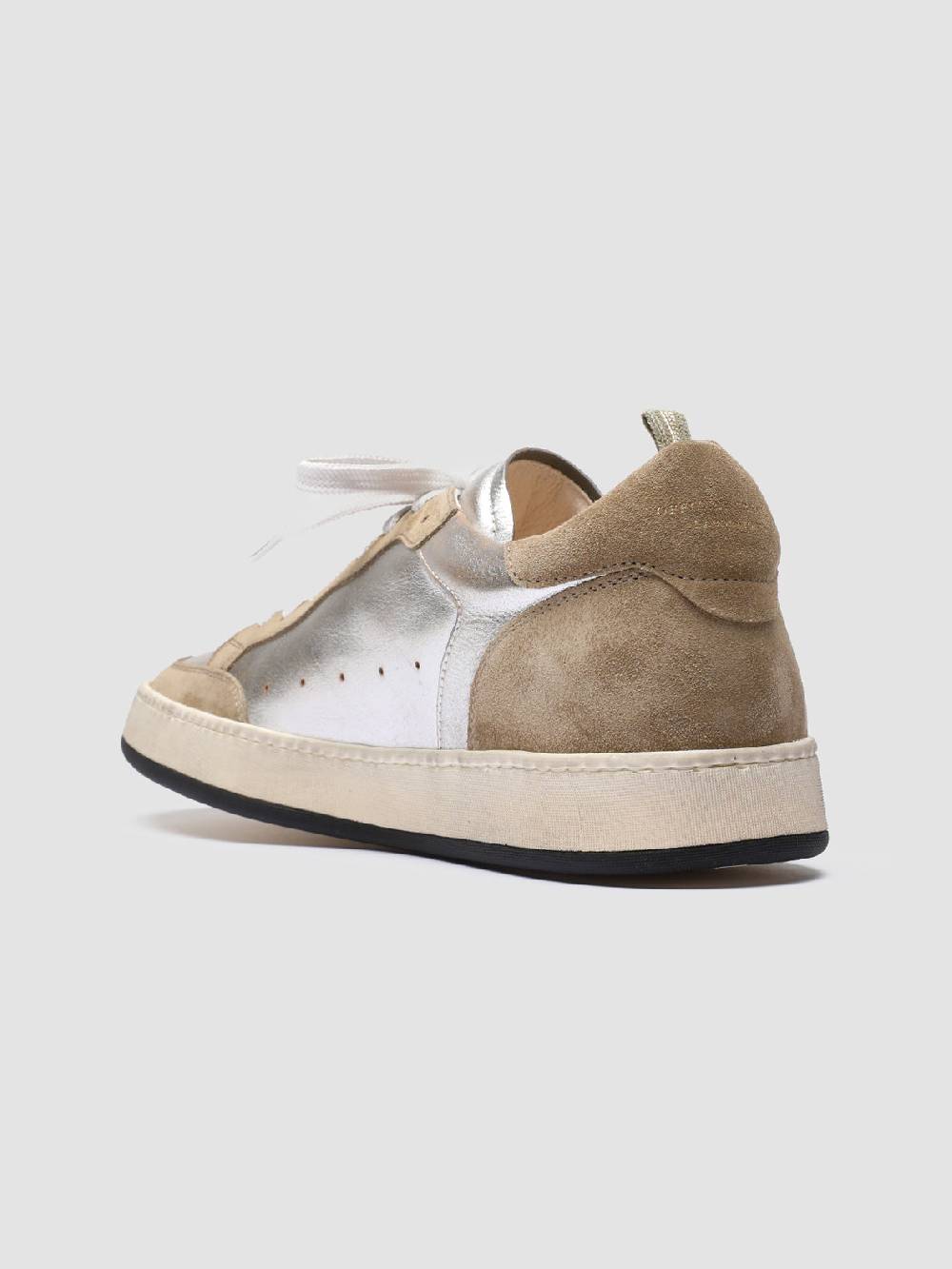 Officine Creative MAGIC 001 Sneakers in Pelle e Camoscio Bianco Offerte