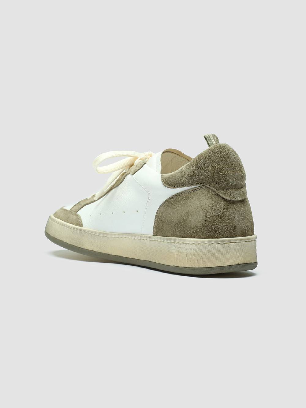 Officine Creative MAGIC 001 Sneakers in Pelle e Camoscio Bianco Vendita Economica