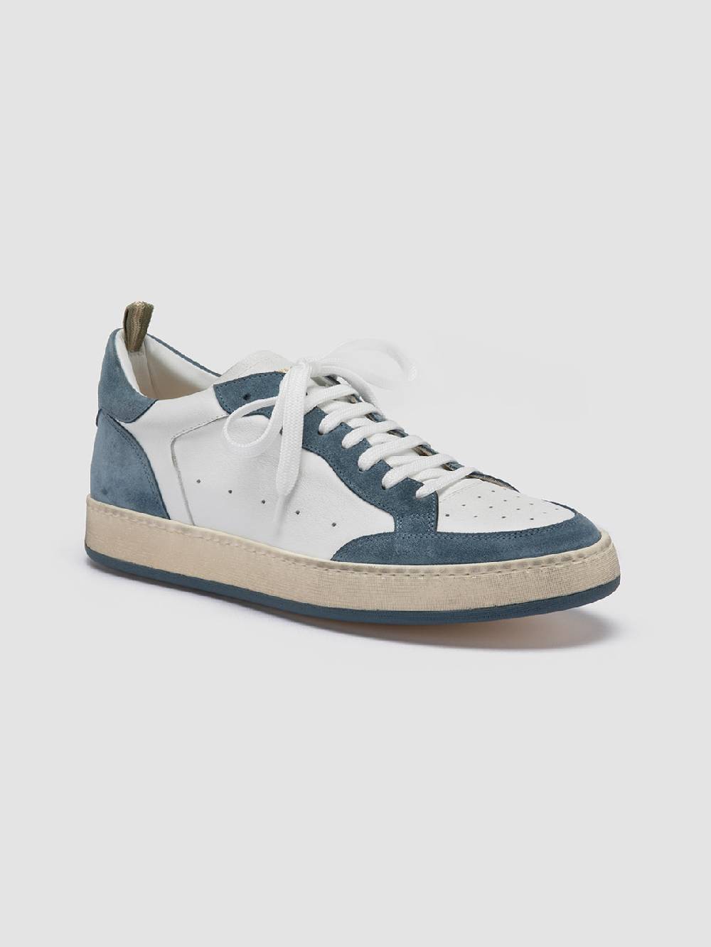 Officine Creative MAGIC 001 Sneakers Basse in Pelle e Camoscio Bianca I Più Venduti