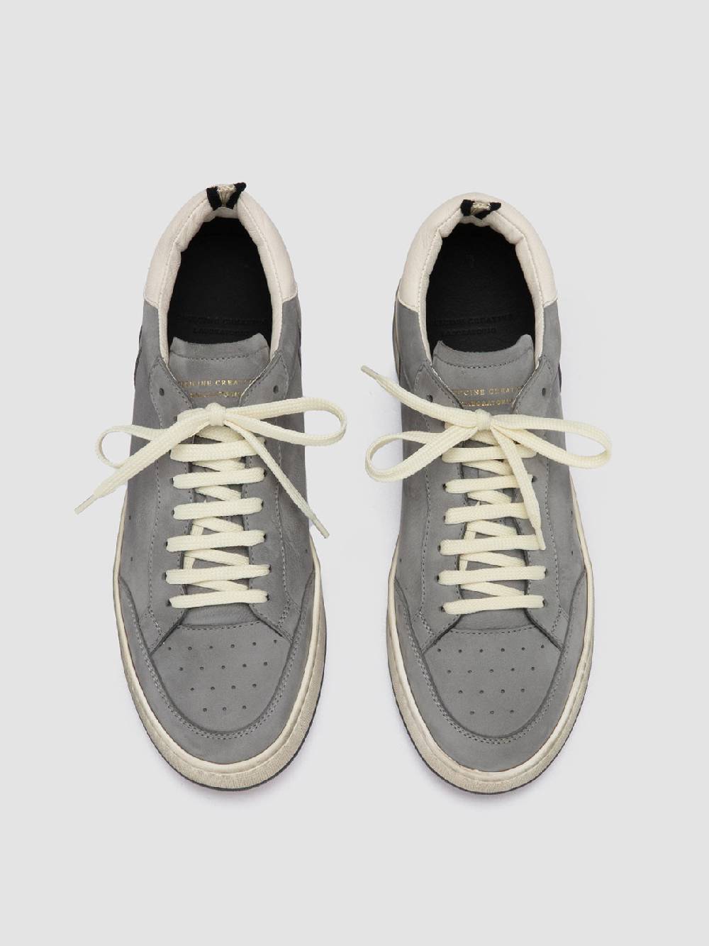 Officine Creative MAGIC 002 Sneakers Basse in Nabuk Grigio Negozio