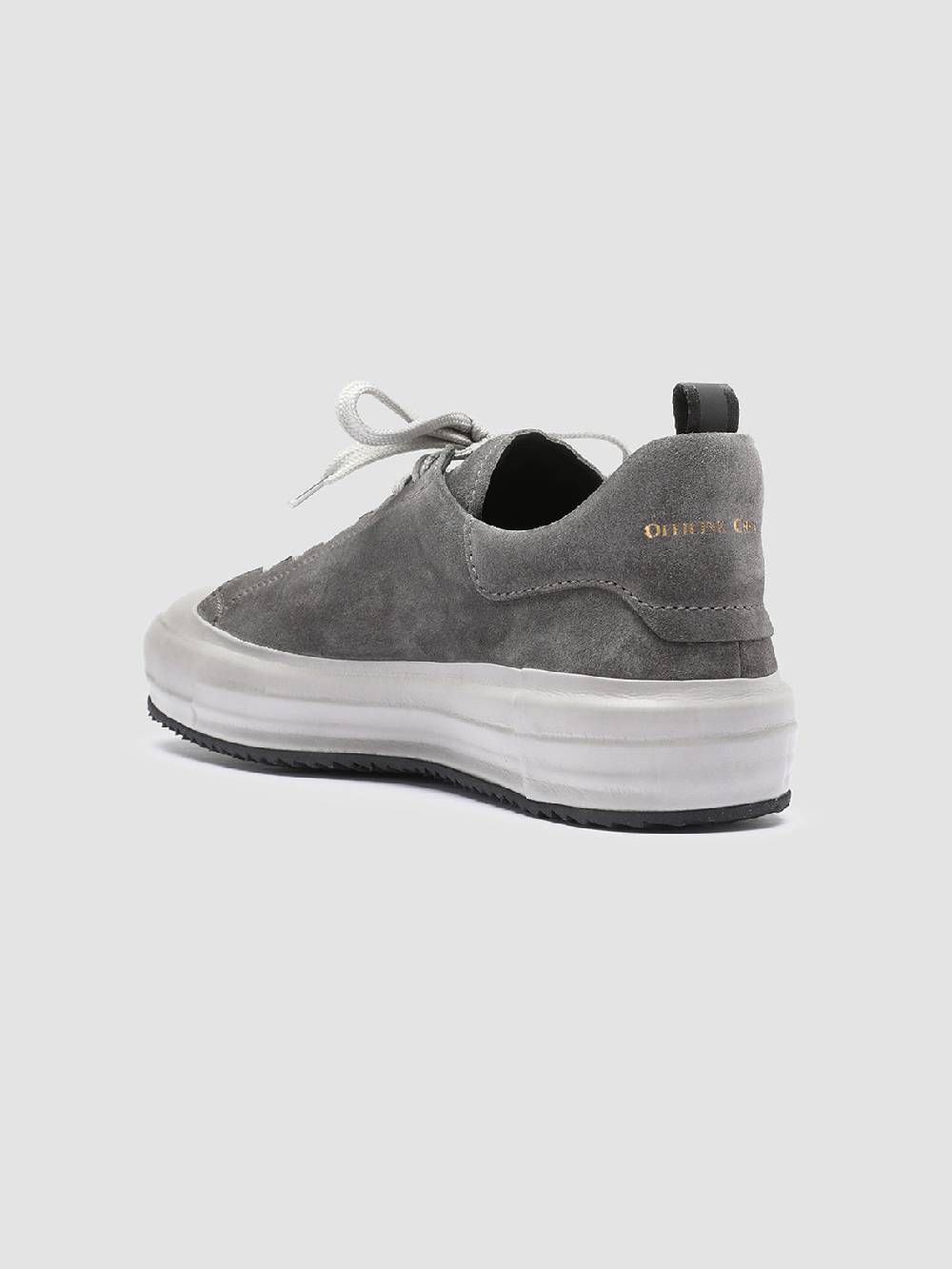 Officine Creative MES 009 Sneakers in Pelle Scamosciata Grigia In Saldo