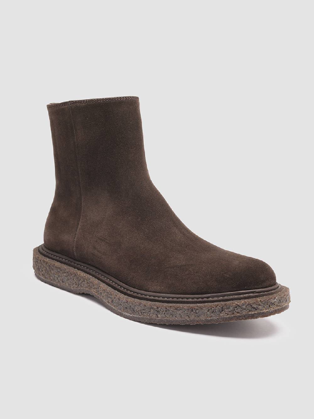 Officine Creative BULLET 009 Stivaletti con Zip in Pelle Scamosciata Marrone In Linea